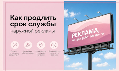 Как продлить срок службы наружной рекламы в Таганроге