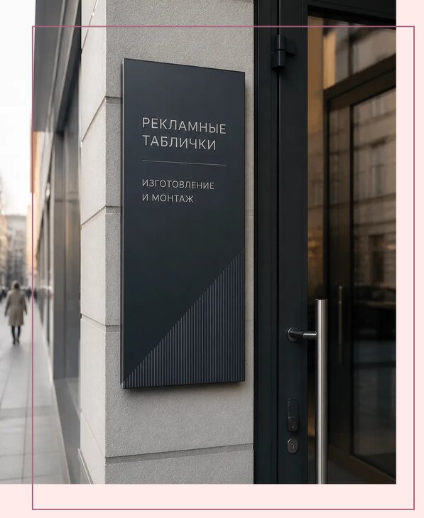Рекламные таблички в Таганроге по цене от 4581 р. | Аванза-Тгн