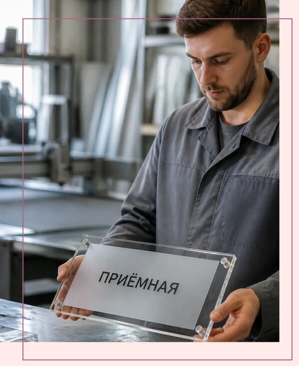 Таблички из оргстекла на заказ в Таганроге от 3971 р. | Аванза-Тгн