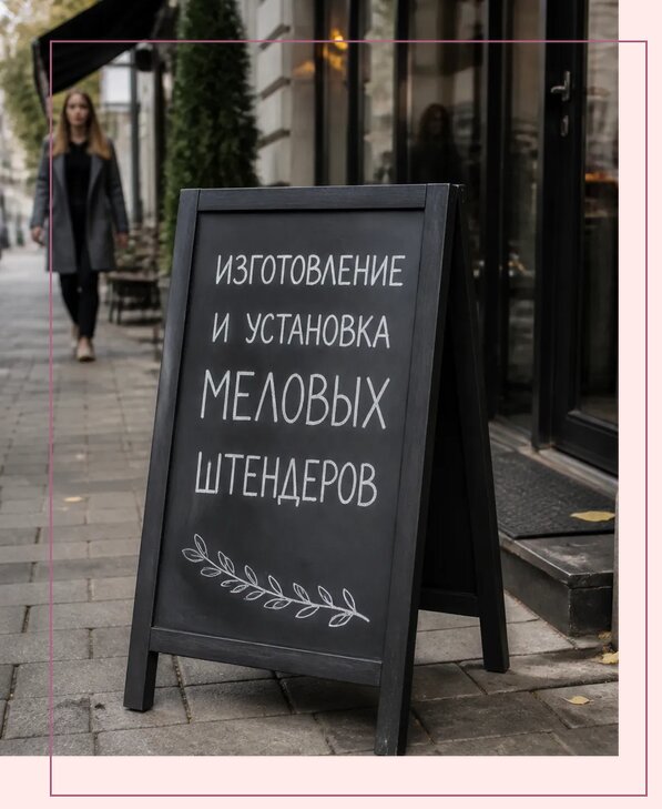 Меловые штендеры в Таганроге по цене от 6618 р. | Аванза-Тгн